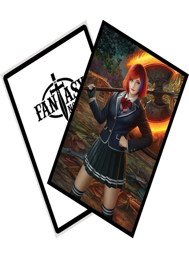 Fantasy North - Elaina - Festival Face Off - 100 Smooth Matte TCG Trading Card Sleeves - Anime - Fits Magic MTG Commander Pokemon and Other Card Games - Playing Card Sleeves - Image 4